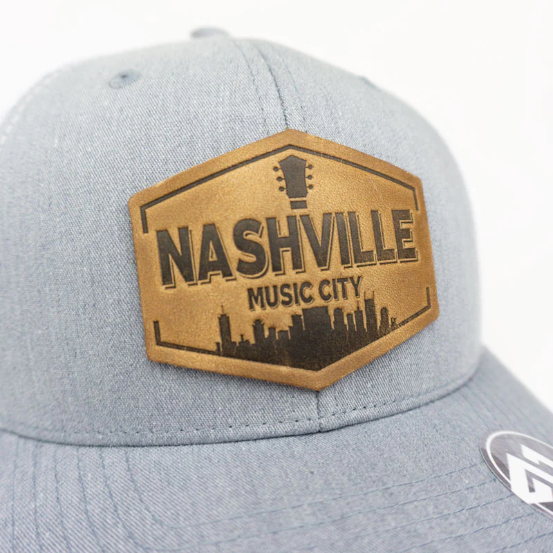 NASHVILLE LEATHER PATCH HAT - Image 3